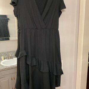 Sofia by Sofia Vergara Asymmetrical Black Dress